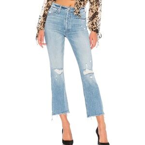 MOTHER SUPERIOR Jeans The Tripper Ankle Misbeliever Distressed Frayed Hem